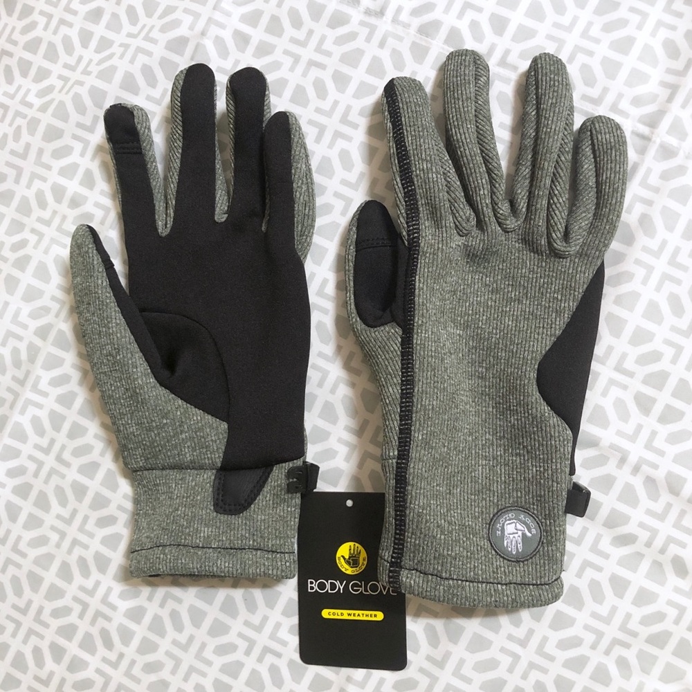 Body Glove Touchscreen Winter Gloves Olive NWT